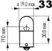 Žárovka 12V/10W Ba15S