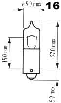 Žárovka 12V 10W halogen