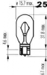 Žárovka 12V 15W W2,1x9,5d