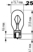 Žárovka 12V 15W W2,1x9,5d