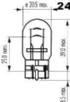 Žárovka 12V 21/5w W3x16