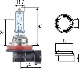 Žárovka 12V/35W H8 PGJ191