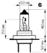 Žárovka 12V/55W H7