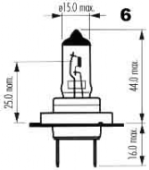 Žárovka 12V/55W H7